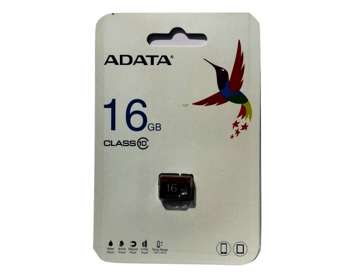 ADATA MICRO SD 16GB MEMORY C10 (1 YEAR)